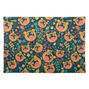 Hear Me Roar Tiger Jungle Animals Cloth Placemat by LilPartyPlanners at Zazzle