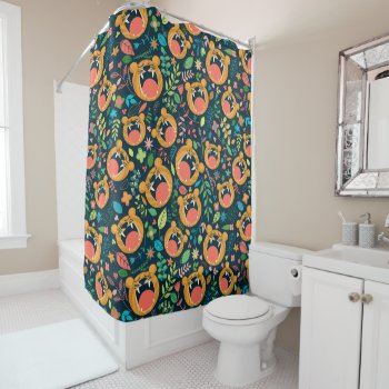 Hear Me Roar Tiger Jungle Animals Shower Curtain by LilPartyPlanners at Zazzle