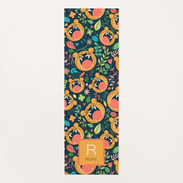 Hear Me Roar Tiger Jungle Personalized Yoga Mat (Front)