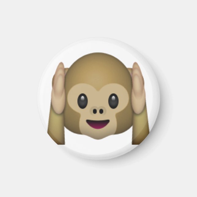 Hear No Evil Monkey - Emoji Magnet (Front)
