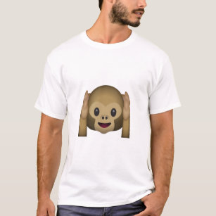 Hear No Evil Monkey Emoji T-Shirt
