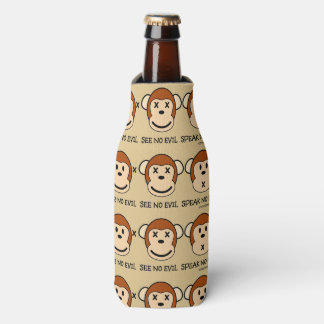 Hear No Evil Monkeys Bottle Cooler