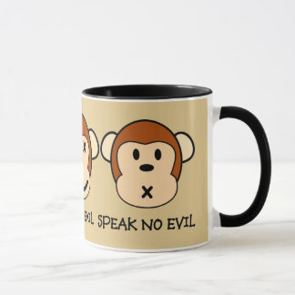 Hear No Evil Monkeys Design Mug