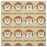 Hear No Evil Monkeys Fabric