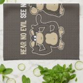 Hear No Evil Monkeys Humor Towel (Folded)