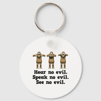 Hear No Evil Monkeys Keychain