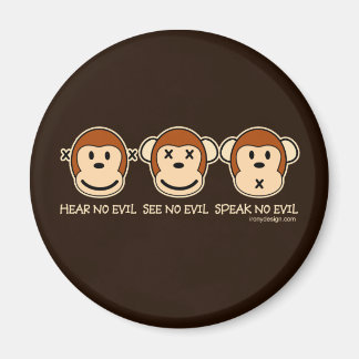 Hear No Evil Monkeys Magnet