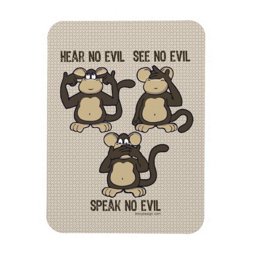 Hear No Evil Monkeys _ New Magnet