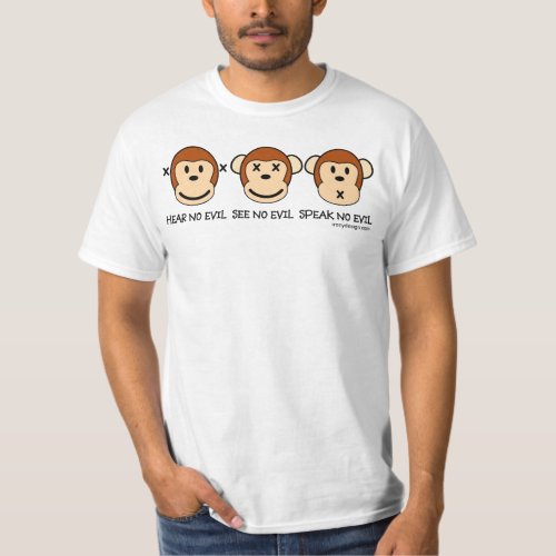 Hear No Evil Monkeys T_Shirt