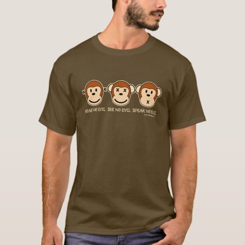 Hear No Evil Monkeys T_Shirt