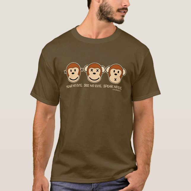 Hear No Evil Monkeys T-Shirt (Front)