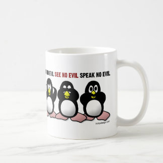 Hear No Evil Penguins Coffee Mug