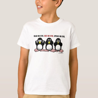Hear No Evil Penguins T-Shirt