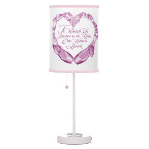 Hear Our Ballet Hearts Table Lamp