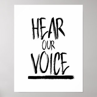 Hear Our Voice --  Poster
