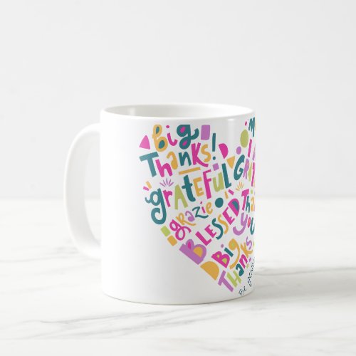 hear shape Preppy selfcare affirmation mug