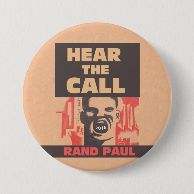 Hear The Call Pinback Button (Front)