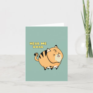 Hear This Tiger Roar Holiday Card