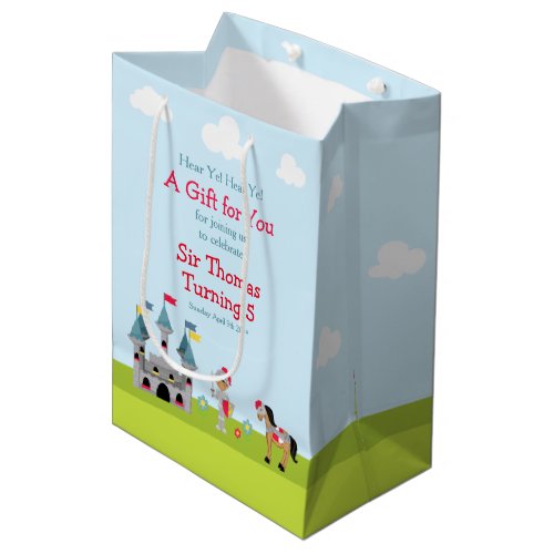 Hear Ye African American Cute Knight Birthday Medium Gift Bag