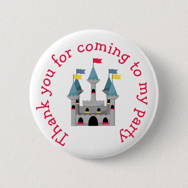 Hear Ye Blonde Cute Knight 'Thank you for coming' Button (Front)