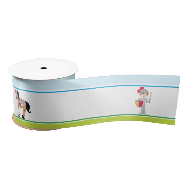 Hear Ye Brunette Cute Knight Satin Ribbon (Spool)