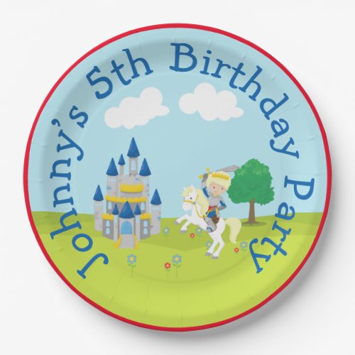 Hear Ye Cute Blonde Prince Birthday Party Paper P Paper Plates