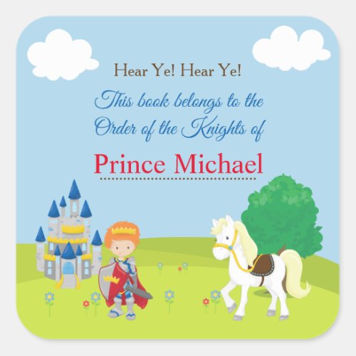 Hear Ye Cute Red Haired Prince Bookplate