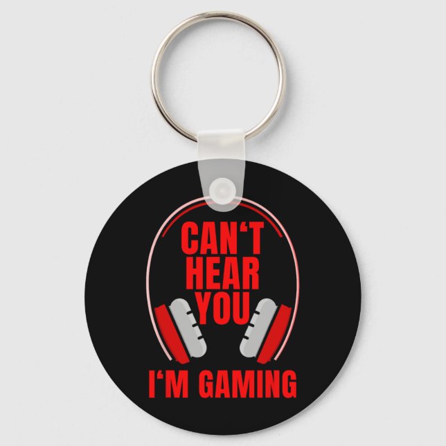 Hear You Im Gaming Headphones  Keychain (Front)