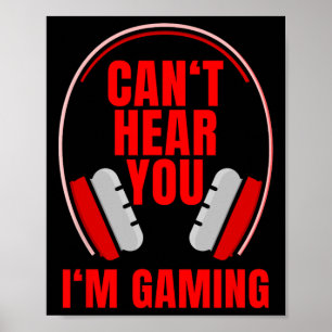 Hear You Im Gaming Headphones  Poster