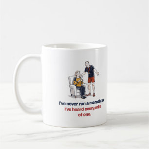 Heard Every Mile Funny Mug for a Runner's Partner