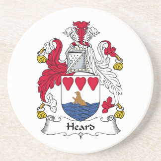 Heard Family Crest Sandstone Coaster