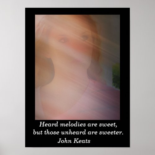 Heard melodies _ John Keats _ art print