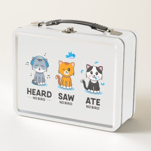 Heard Saw Ate No Bird Lunch Box