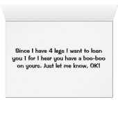 HEARD YOU HAVE A BOO BOO LEG (Inside Horizontal (Bottom))