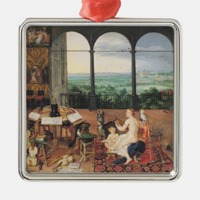 Hearing, 1617 metal ornament (Front)