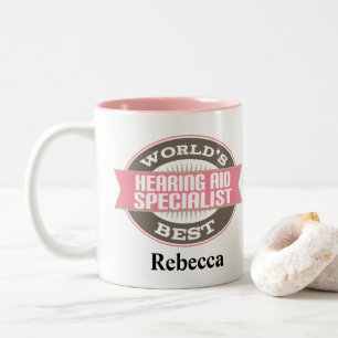 Hearing Aid Specialist personalized Two-Tone Coffee Mug