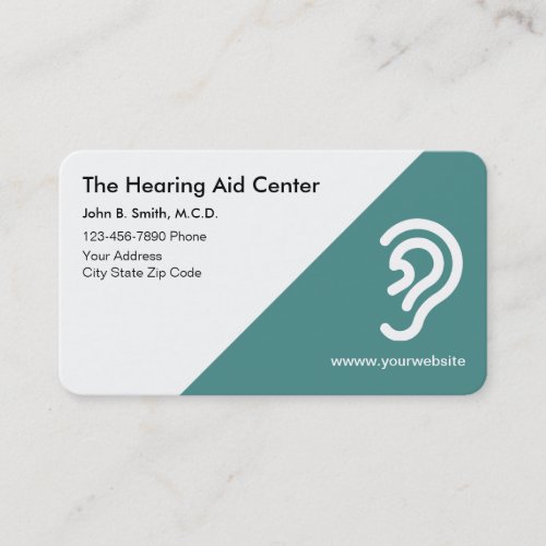 Hearing Aids Center Business Cards