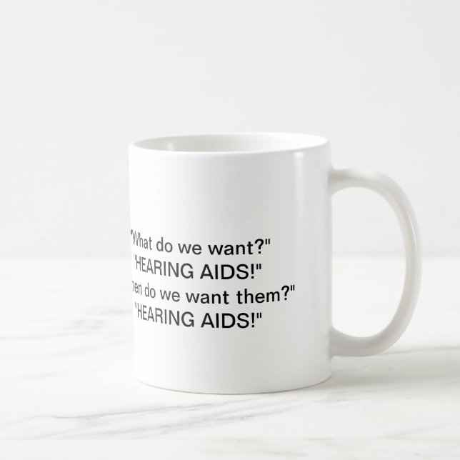 Hearing Aids Coffee Mug (Right)