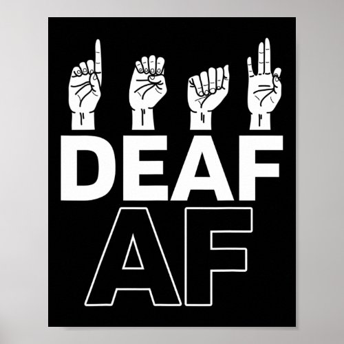 Hearing _ Deaf _ Unable To Hear _ Deaf Awareness A Poster