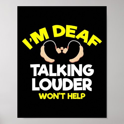 Hearing _ Deaf _ Unable To Hear _ Deaf Awareness A Poster