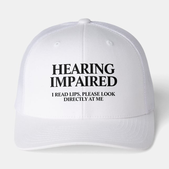 Hearing Impaired Cap (Front)