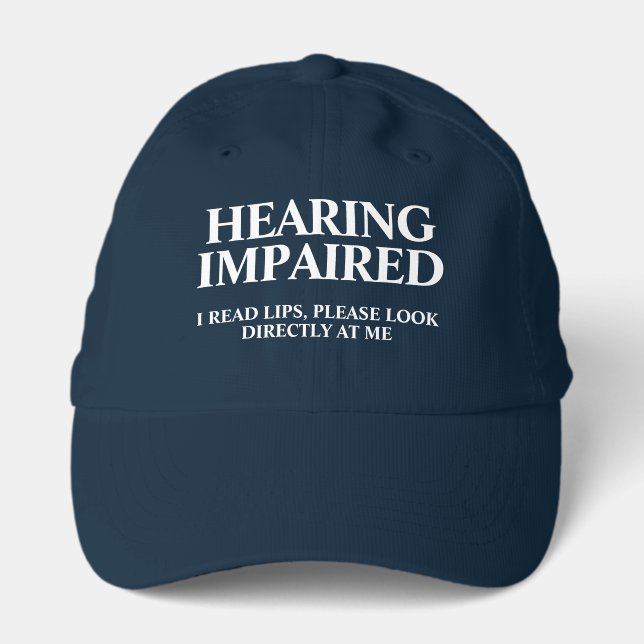 Hearing Impaired Cap (Front)