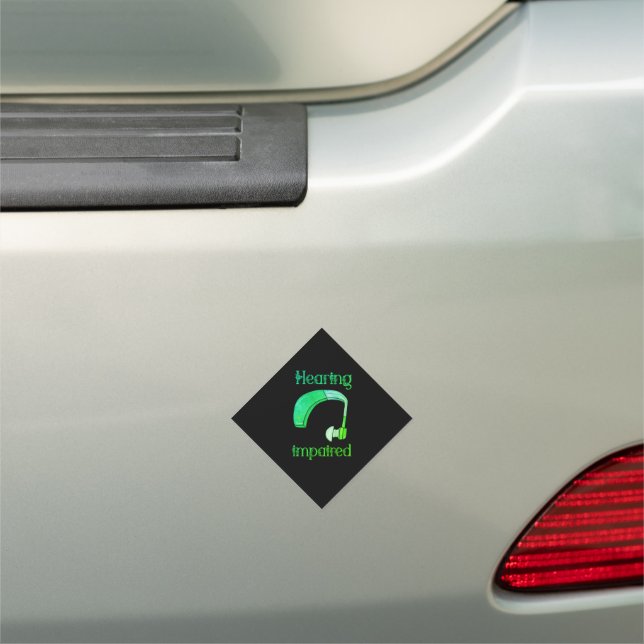 Hearing impaired car magnet (In Situ)