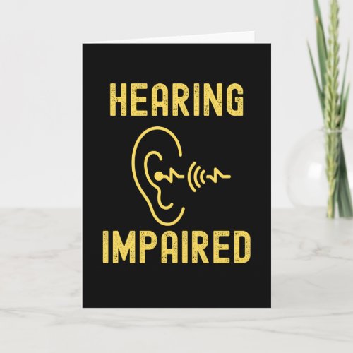 Hearing Impaired Card
