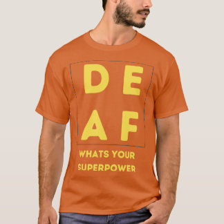 Hearing Impaired Deaf Culture Vintage Retro Design T-Shirt