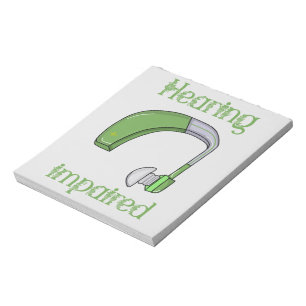 Hearing impaired notepad