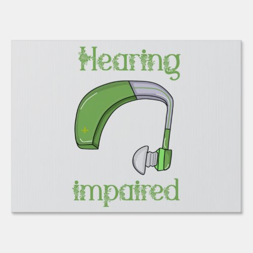 Hearing impaired sign