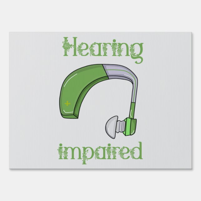 Hearing impaired sign (Front)