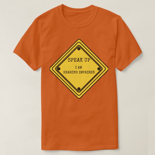 Hearing Impaired Sign 2 T-Shirt (Design Front)