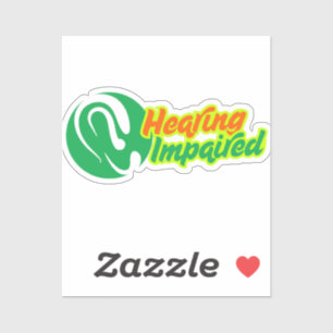 Hearing Impaired Symbol - Elegant Ear Design Sticker
